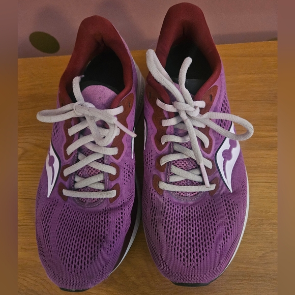 Women’s Saucony S10650-30 Ride 14 Sneakers in Razzle/Fairytale Size 7 - Picture 7 of 9